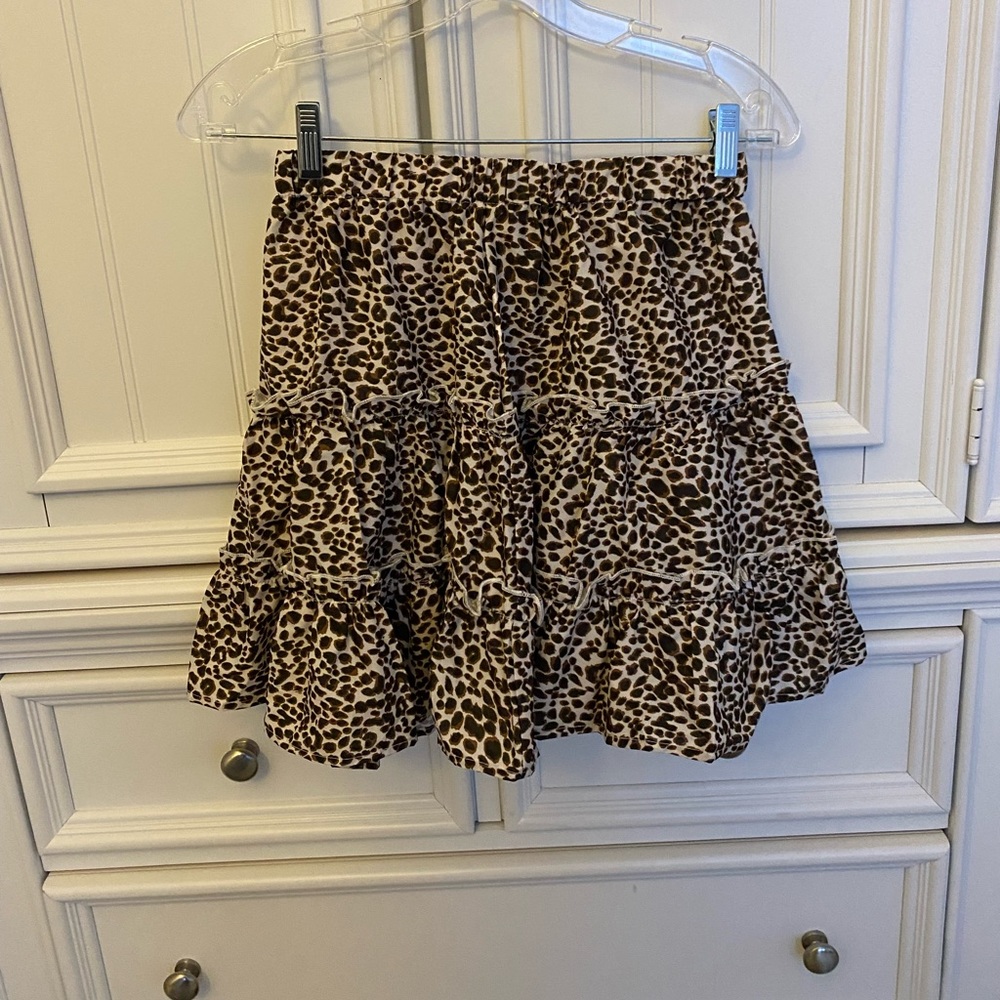 Cheetah print skirt